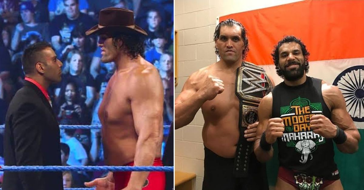 Jinder Mahal with The Great Khali