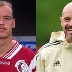 Report on Erik ten Hag and his playing career as a center back in the Dutch leagues in the 1990s and early 2000s.