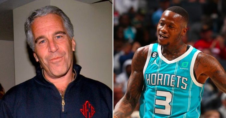 Jeffrey Epstein and Terry Rozier (Credits - ABC News and NBA.com)