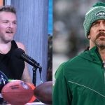 Pat McAfee tries to lighten air between Aaron Rodgers and Jimmy Kimmel