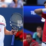 Andy Roddick and Novak Djokovic
