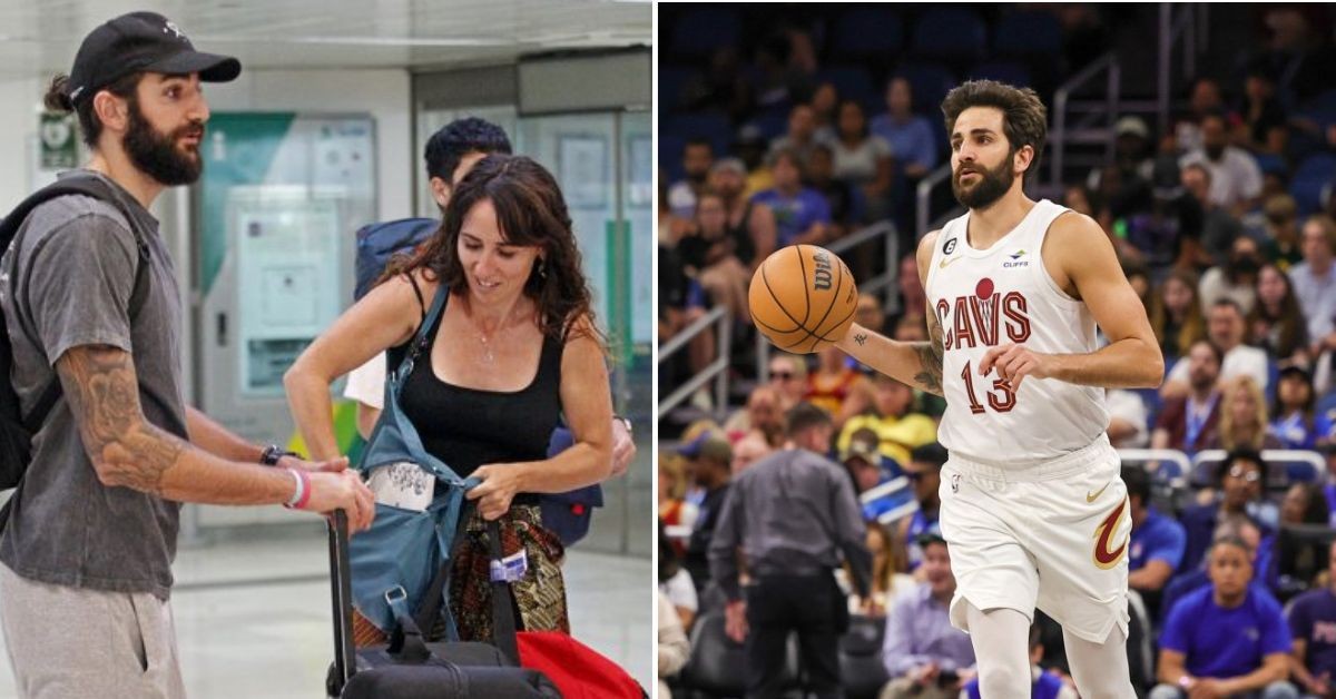 Ricky Rubio with his wife