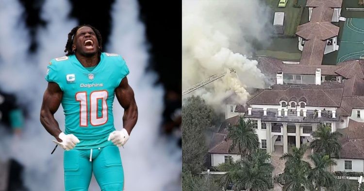 Tyreek Hill's Florida residence was ablaze in fire