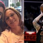 Ricky Rubio and his mother