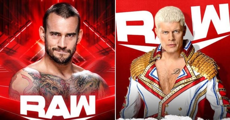 CM Punk and Cody Rhodes on WWE RAW