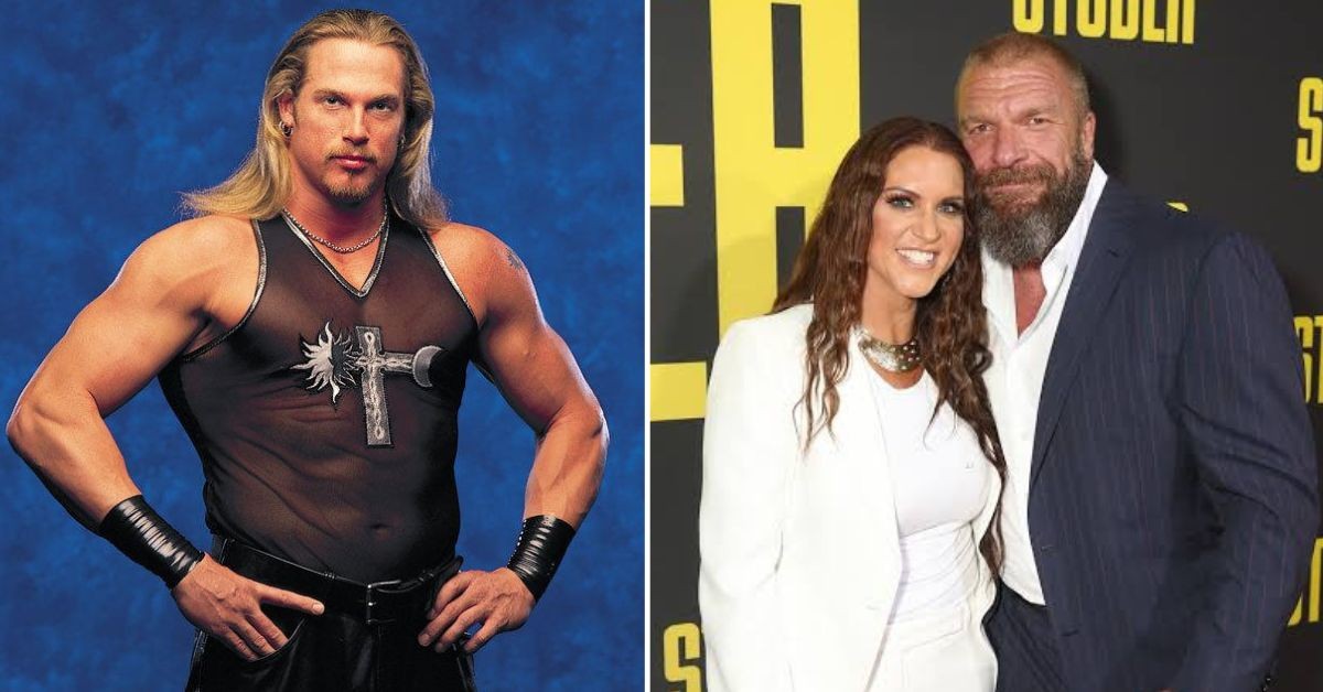 Test, and Stephanie McMahon with Triple H