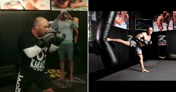 Joe Rogan gets Outpaced in sparring