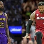 LeBron James with the Miami Heat and Los Angeles Lakers