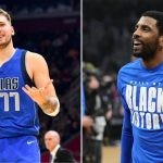 Luka Doncic and Kyrie Irving (Credits - Yahoo Sports and Seattle Sports)