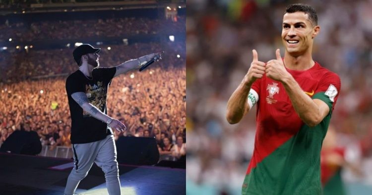 Eminem and Cristiano Ronaldo