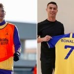 Toni Kroos and Cristiano Ronaldo after signing for Al-Nassr
