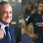 Report on Kylian Mbappe as Florentino Perez response to the transfer speculation of the French superstar's potential move to Spain.