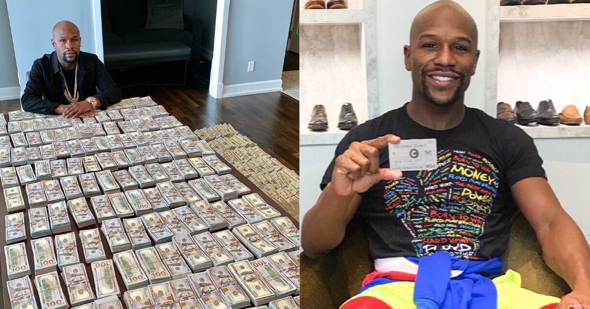 Floyd Mayweather shows off his wealth