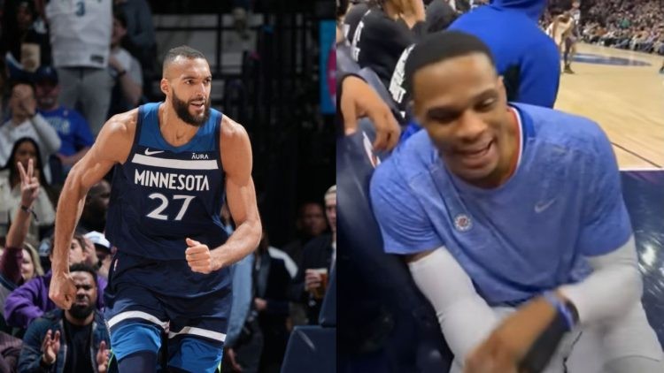 Rudy Gobert and Russell Westbrook
