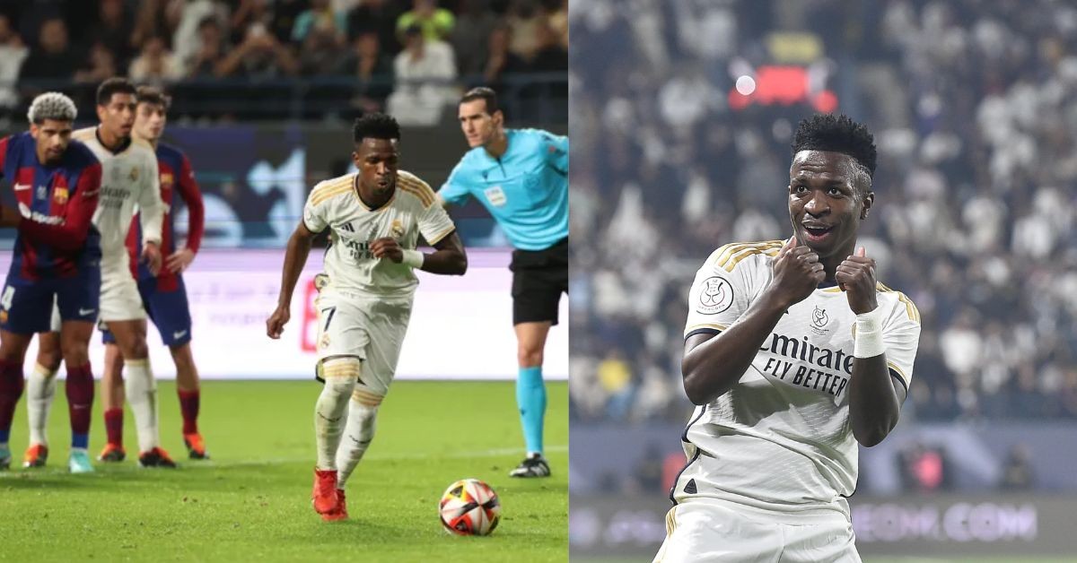Vinicius Jr. ran rout against FC Barcelona in the Spanish Super Cup final