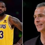 Los Angeles Lakers LeBron James and Rob Pelinka (Credits: Getty Images)