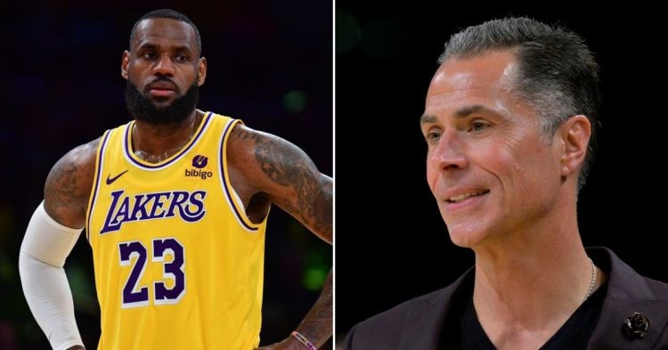 Los Angeles Lakers LeBron James and Rob Pelinka (Credits: Getty Images)
