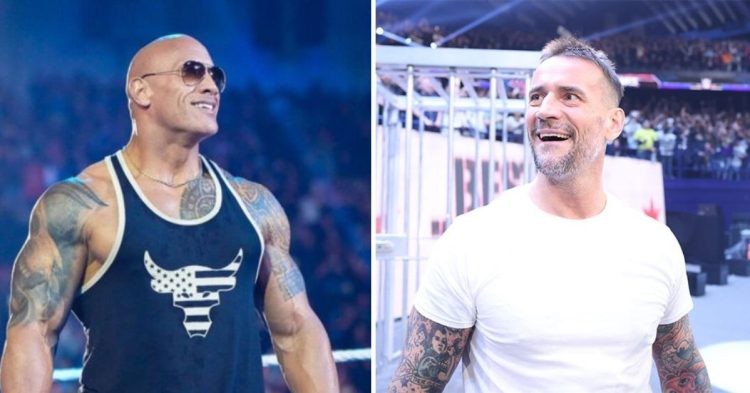 The Rock and CM Punk in WWE