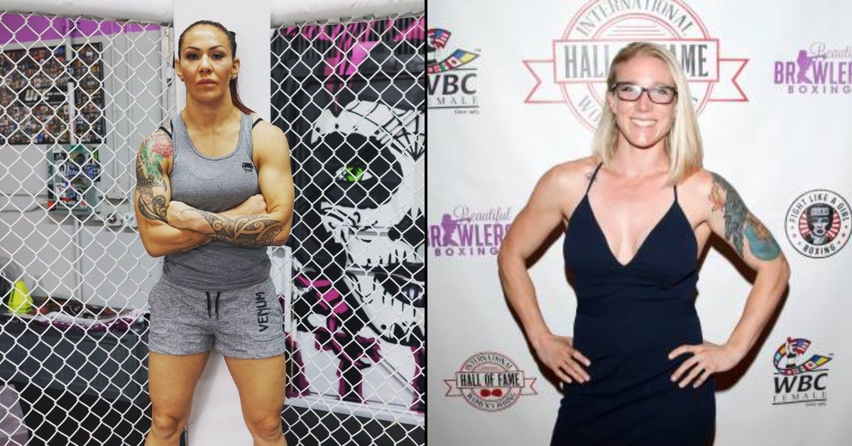 Image collage Cris Cyborg and Kelsey Wickstrum