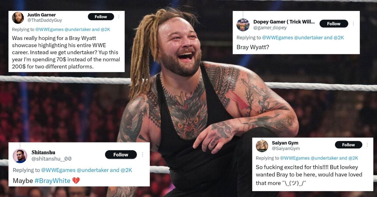 Fan reactions on 2K24 post not featuring Bray Wyatt