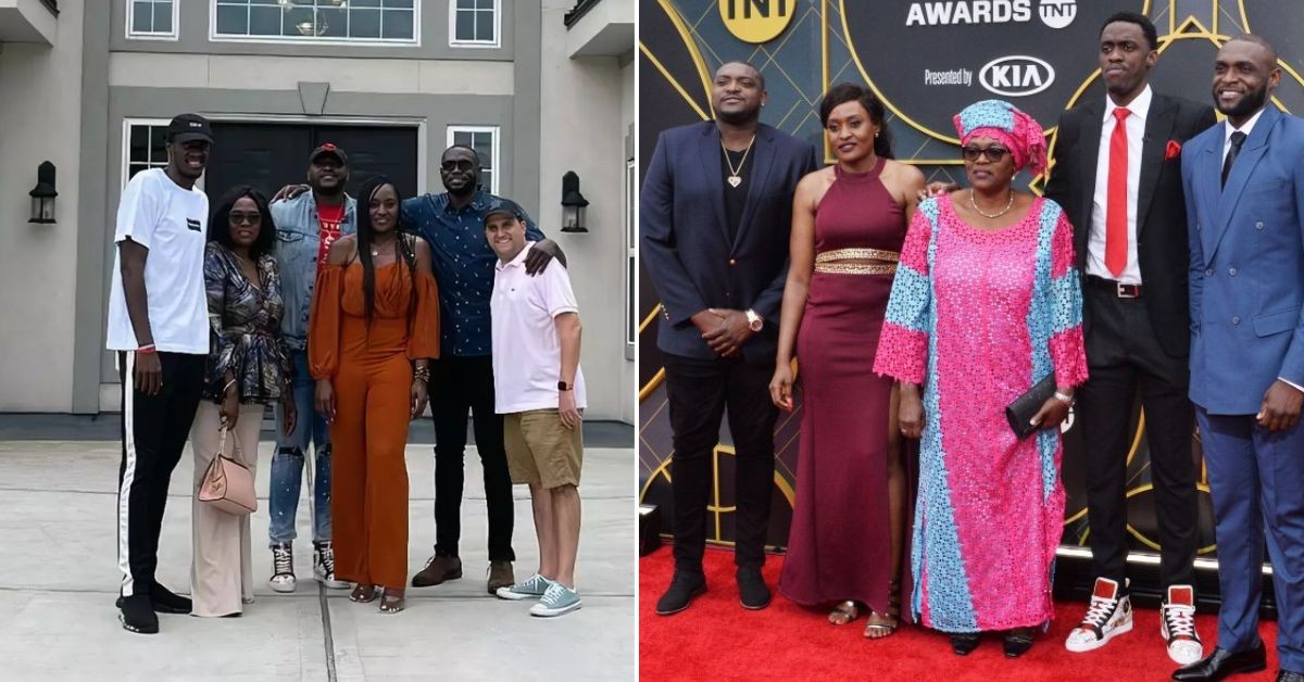 Pascal Siakam with his family