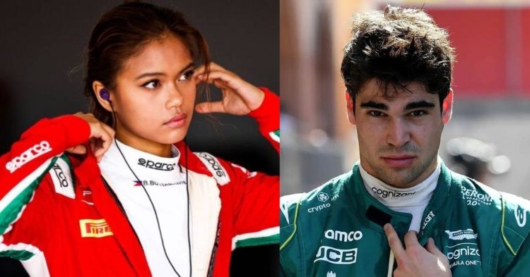 Bianca Bustamante (left), Lance Stroll (right) (Credits- Daily Express, PlanetF1)