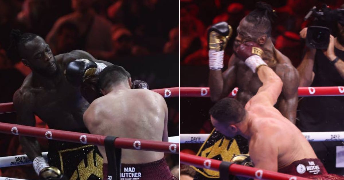 Image collage of Deontay Wilder taking on Joseph Parker