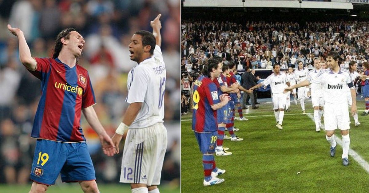 FC Barcelona gave Real Madrid a guard of honor before losing 4-1 against them