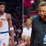 OG Anunoby and New York Knicks General Manager Scott Perry (Credits - New York Post and CBS Sports)