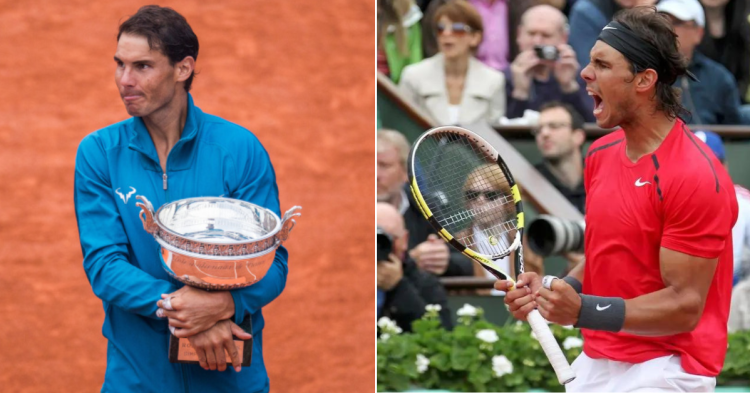Rafael Nadal at the French Open. (Credits- Tennis365, Regis Duvignau/Reuters)