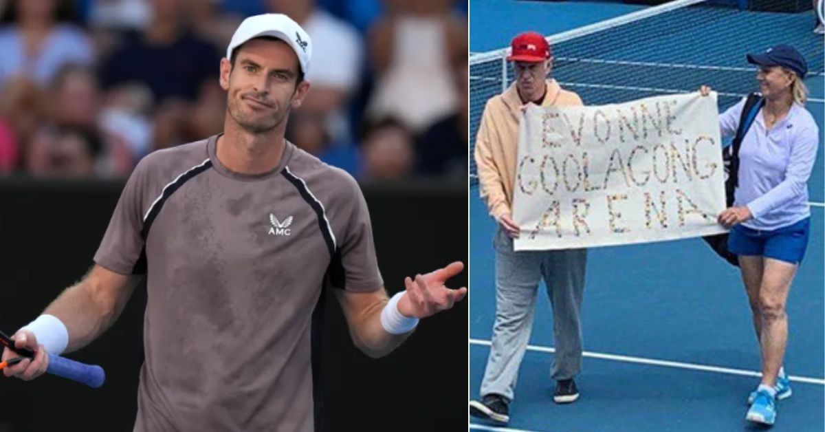 Andy Murray, John McEnroe and Martina Navratilova