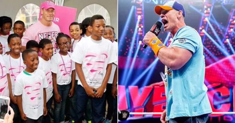 John Cena with the kids