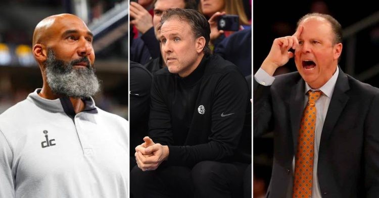 Washington Wizards coaches - Joseph Blair, Brian Keefe, and Mike Miller (Credits - Arizon Daily Sports, X, and Elite Sports NY)
