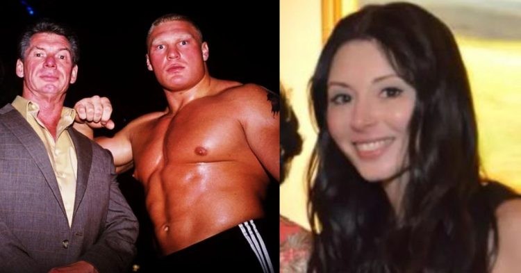 Vince McMahon with Brock Lesnar-Janel Grant