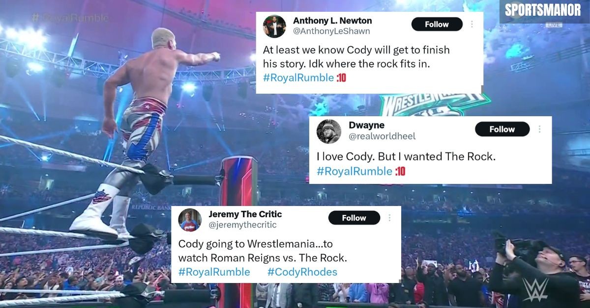 WWE fans reacts to Cody Rhodes' win at Royal Rumble 2024
