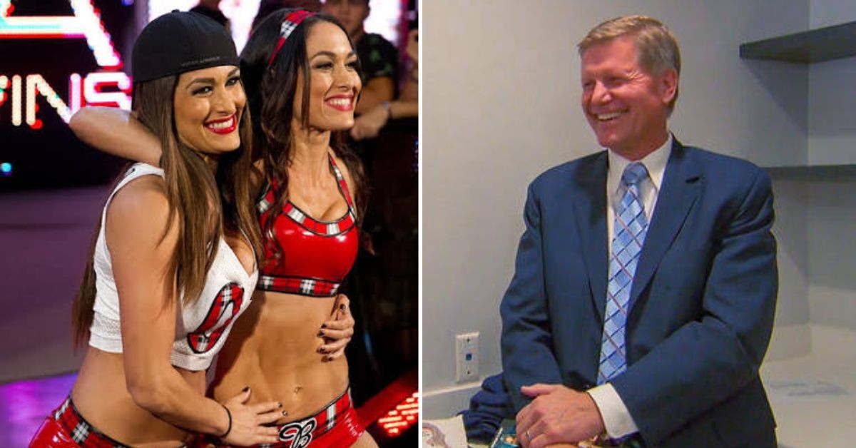 The Bella Twins and John Laurinaitis