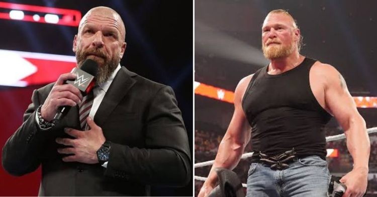 Triple H changed the plans for Brock Lesnar