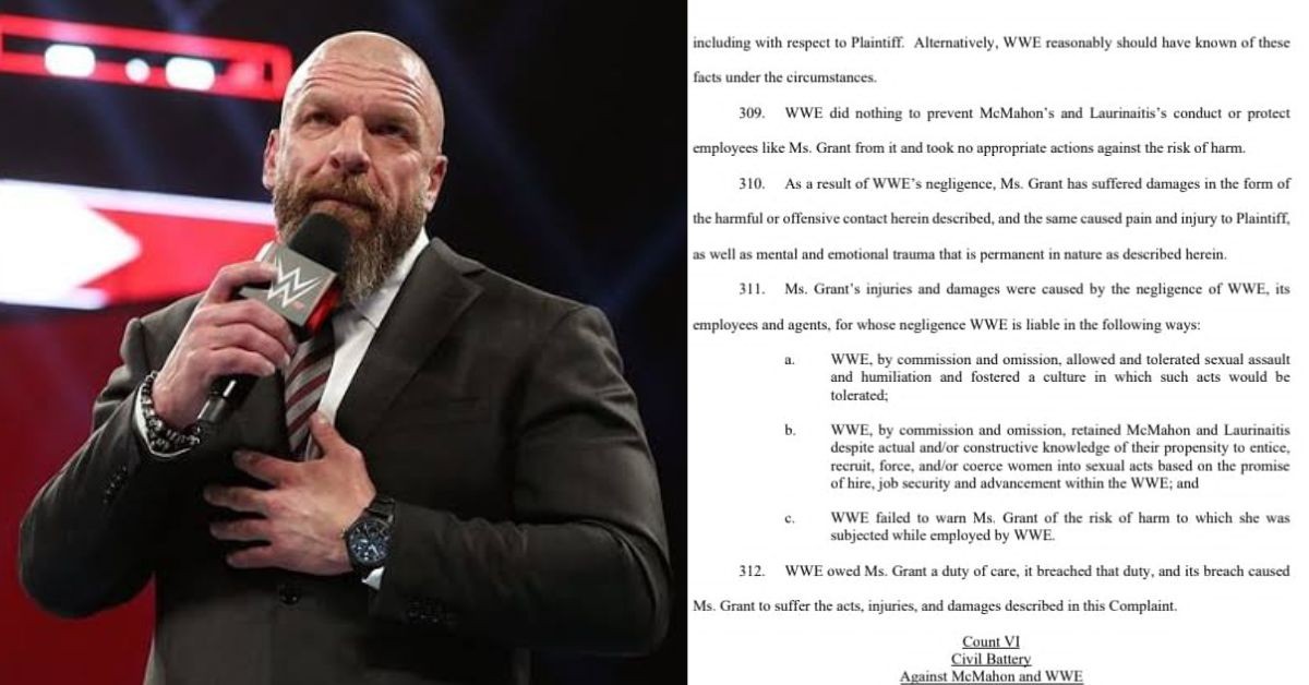 Triple H's statement contradicts the lawsuit