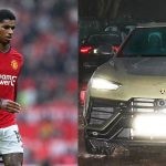 Marcus Rashford arrives at the club premises with his brother
