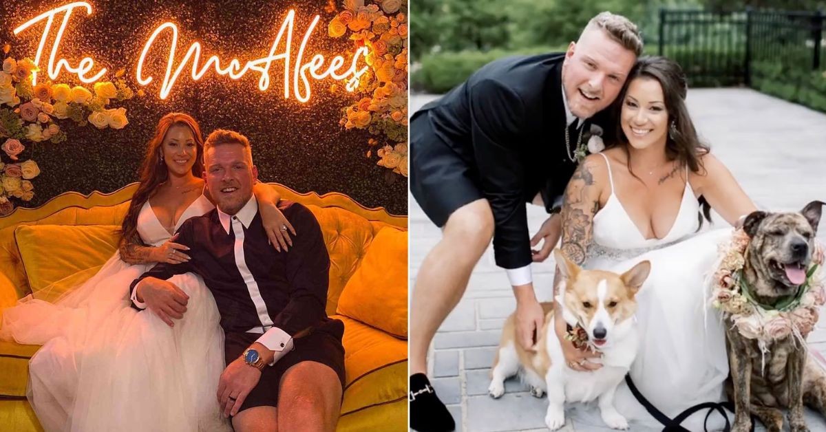 Pat McAfee and his wife