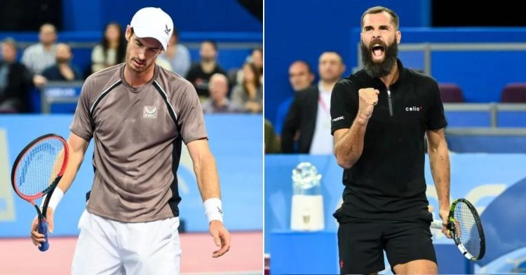 Andy Murray and Benoit Paire. (Credits- Getty Images)