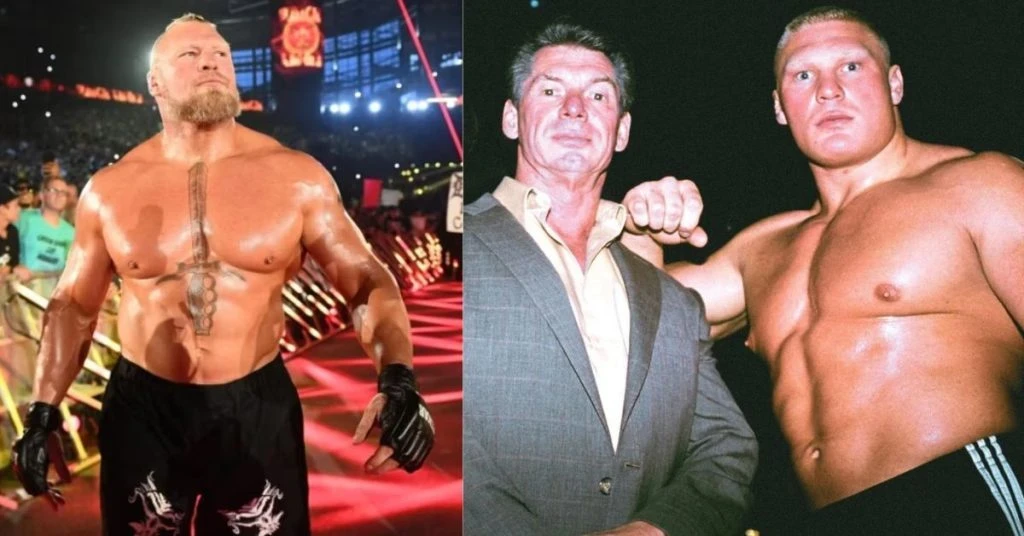Brock Lesnar & Vince McMahon (Credits -X)