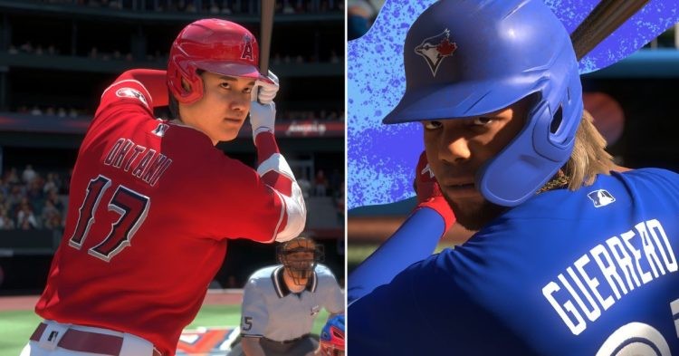 Shohei Ohtani and Vladimir Guerrero Jr. in MLB The Show (Credit - X)