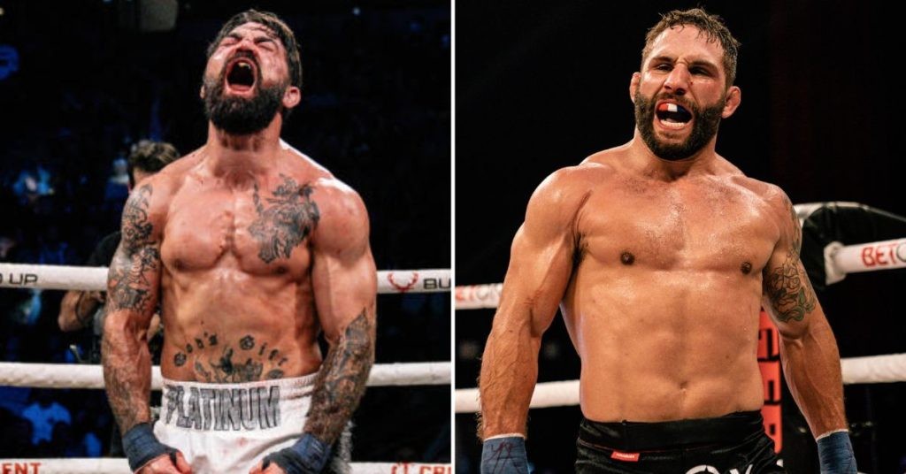 Mike Perry and Chad Mendes in BKFC