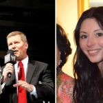 John Laurinaitis with Vince McMahon, and Janel Grant