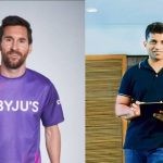 Lionel Messi and Byju's owner, Byju Raveendran
