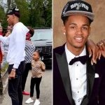 Dejounte Murray and his parents (Credits X and Biography Mask)
