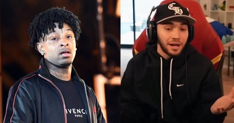 Rapper 21 Savage Blows up on Adin Ross on Instagram After an Alleged Scratched Cards Scam (credits- X)