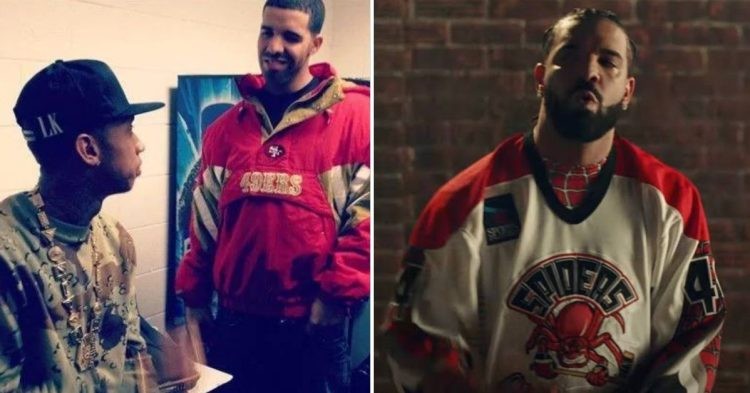 Drake in 49ers Jersey