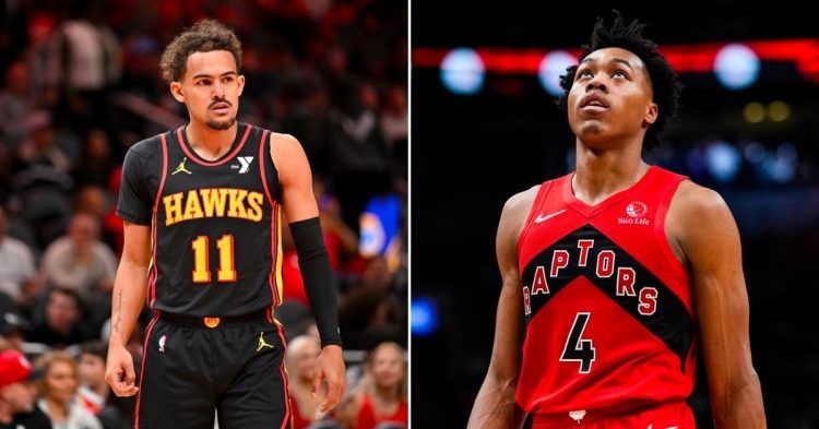 Trae Young and Scottie Barnes (Credits - DraftKings Network and CityNews Toronto)